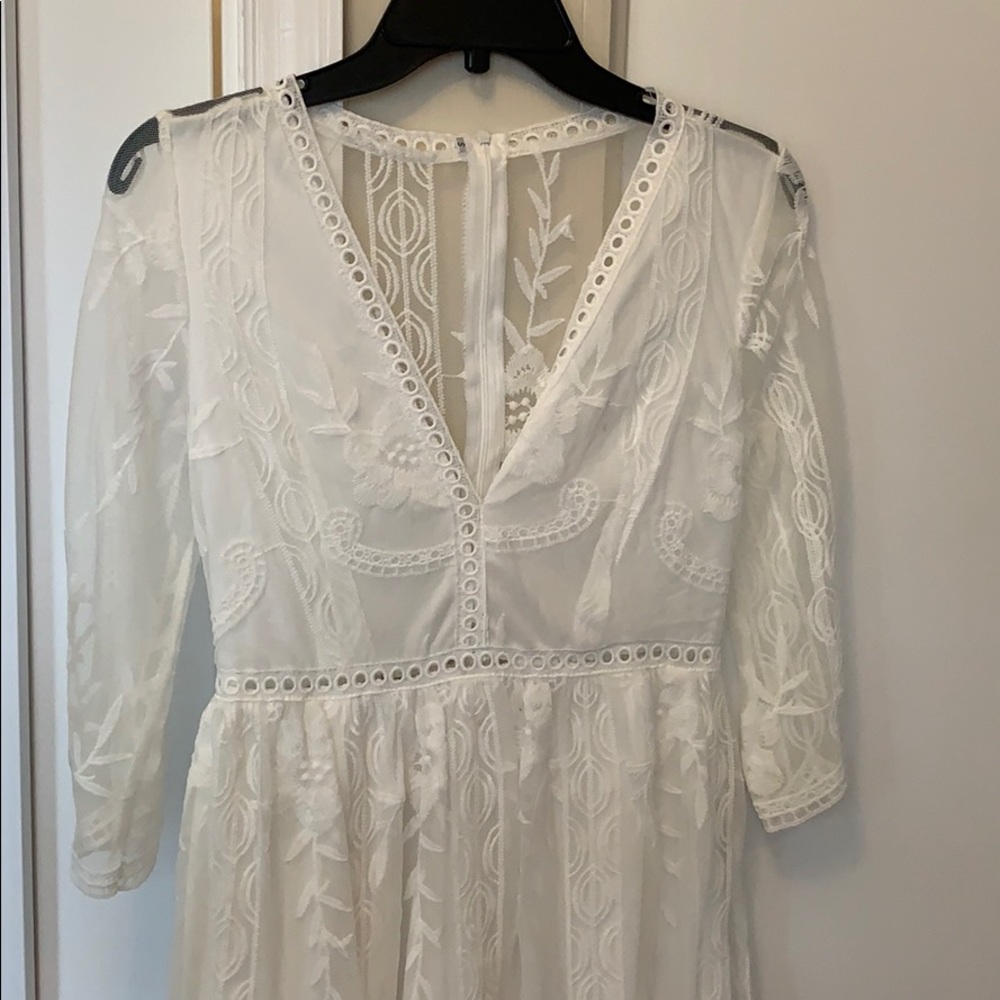 White minidress